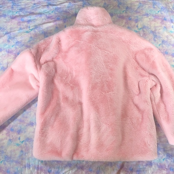Shein • Fluffy Bubblegum Pink Teddy Jacket - Picture 9 of 14